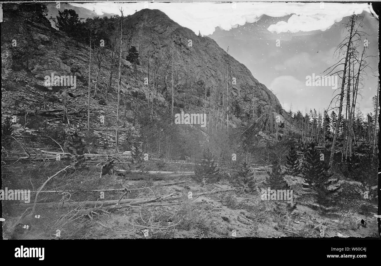 Ein Granit buttress, im Lake Creek Valley. Lake County, Colorado. Stockfoto