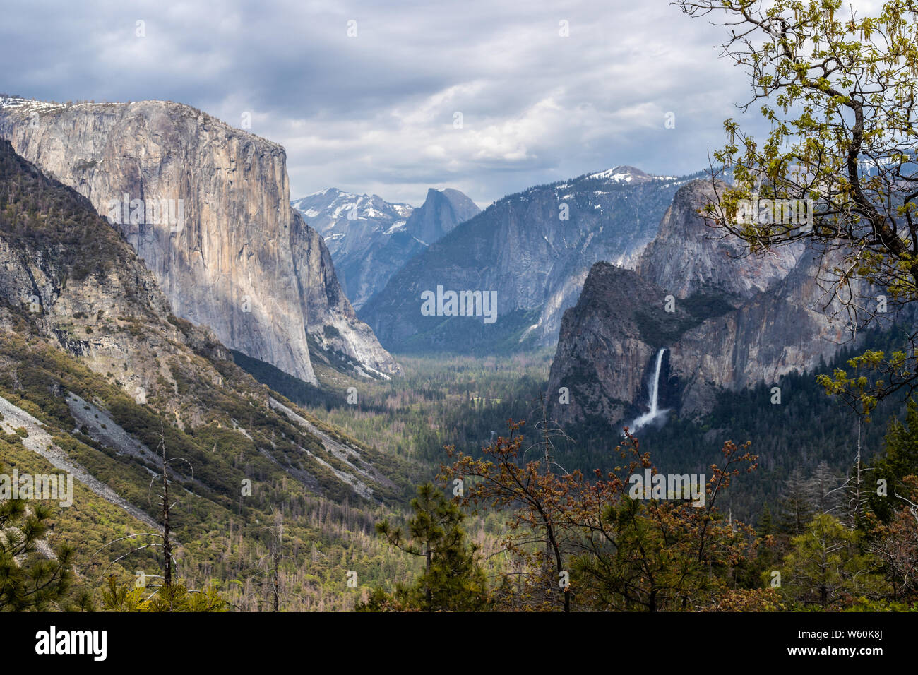 Yosemite valley Blick von Inspiration Point. Stockfoto