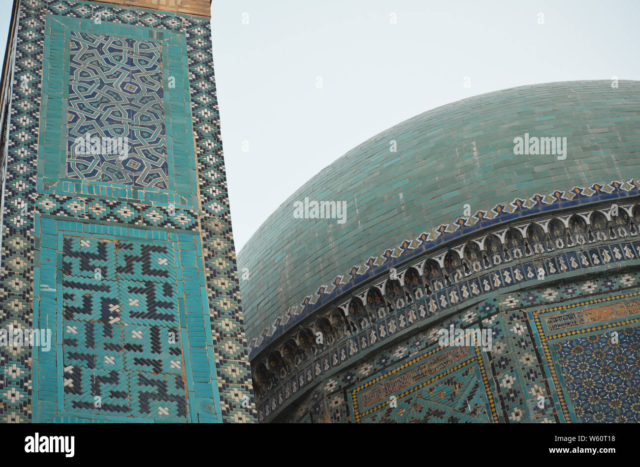 Shah-i Zinda Nekropole, Samarkand, Usbekistan Stockfoto