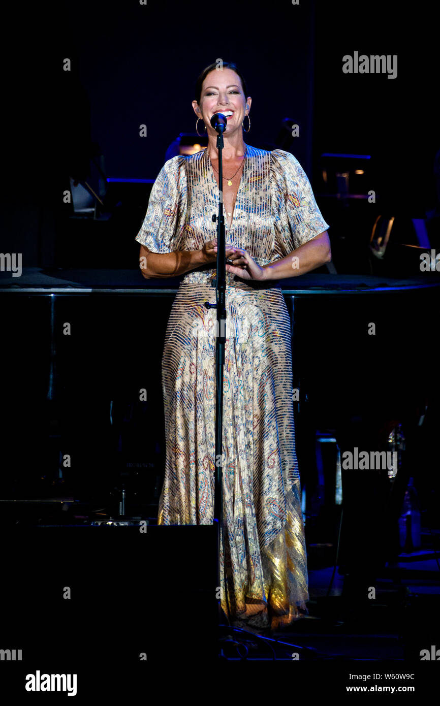 Kanadische Sängerin und Songwriterin Sarah McLachlan durchgeführt eine ausverkaufte Show in Toronto. Stockfoto