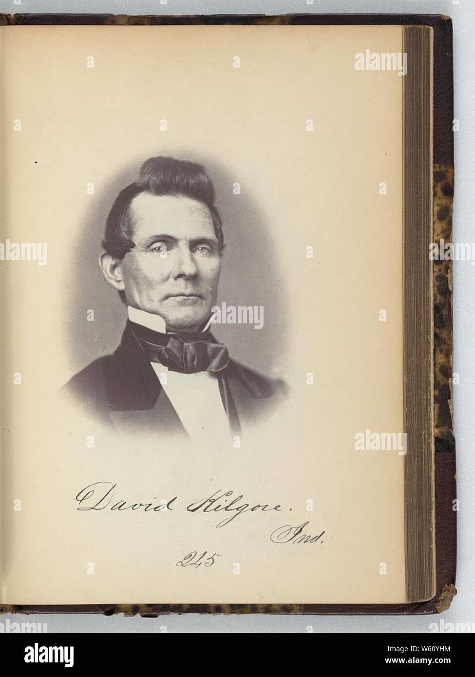 David Kilgore, Vertreter von Indiana, Dreißig-fünften Kongress, Brustbild Stockfoto