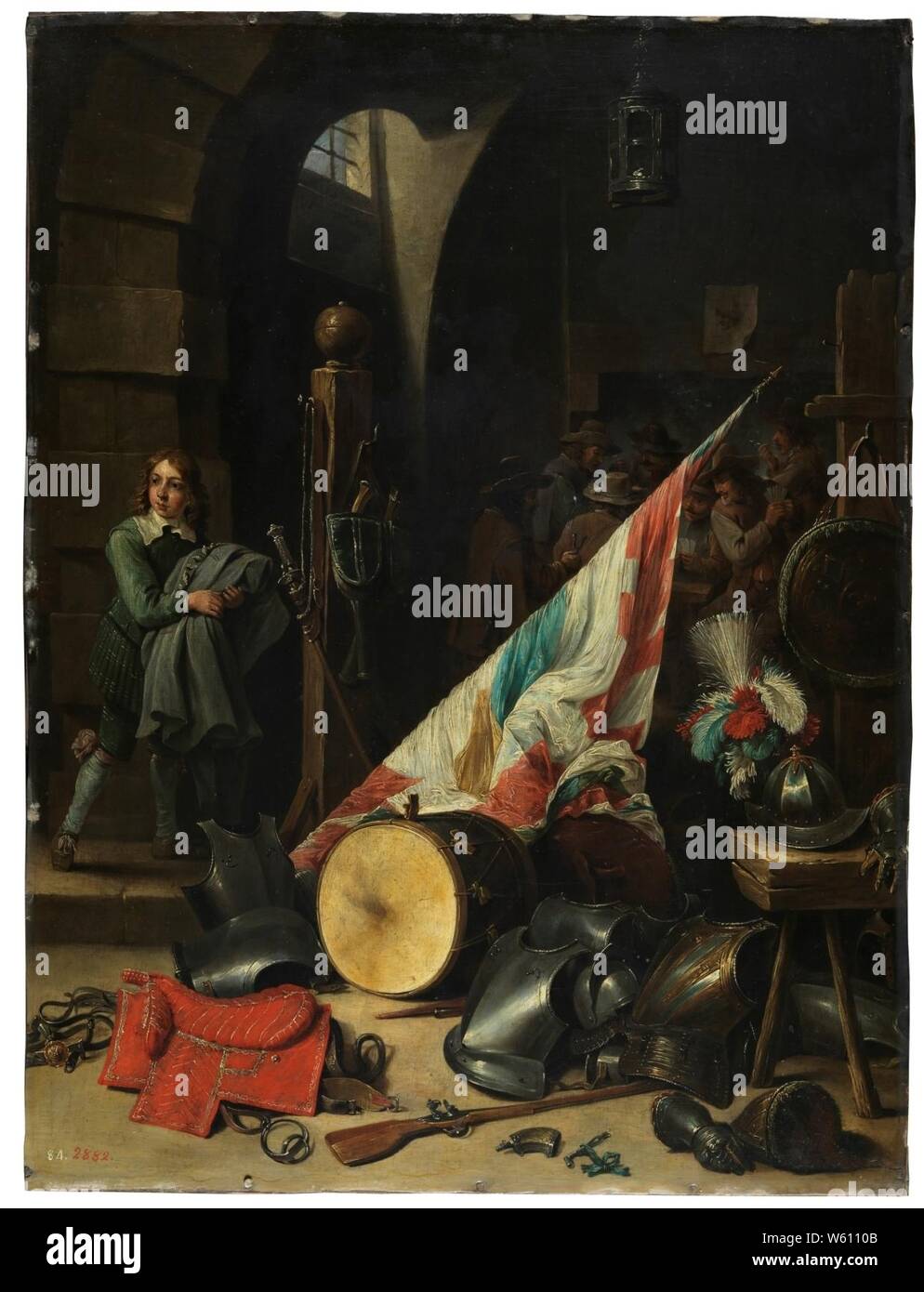 David Teniers (II) - wachtzimmer der Szene. Stockfoto