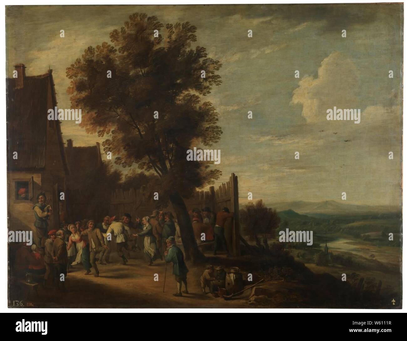David Teniers (II) - Land fest. Stockfoto