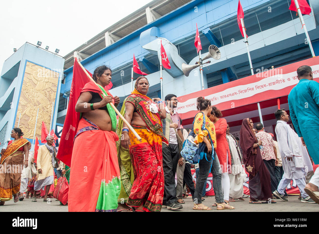 Kolkata, Indien. 30. Juli, 2019. Unterstützer und Genossen aus verschiedenen Teilen Indiens an der Messe Convention von CPI (ML) in Kolkata Credit: Amlan Biswas/Pacific Press/Alamy leben Nachrichten Stockfoto