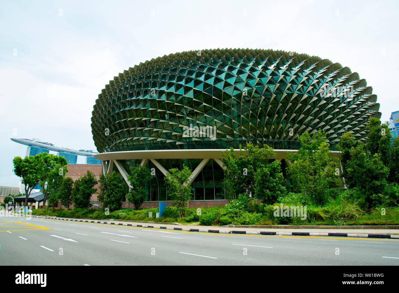 Esplanade Theatres on the Bay Stockfoto