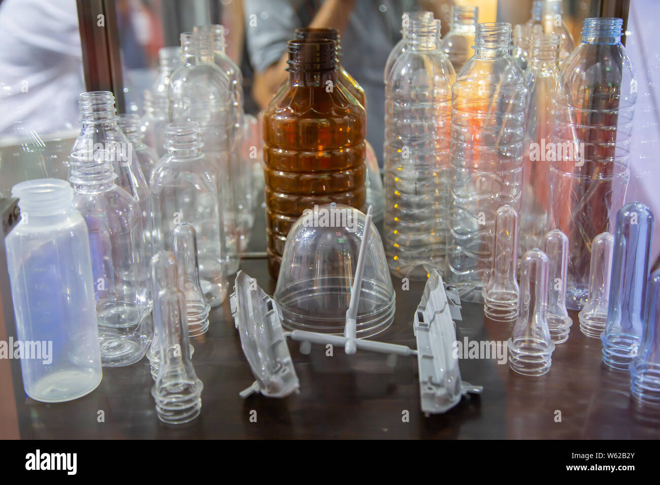 Vielzahl von Kunststoff Flasche Produkt Form industrieller Hersteller Stockfoto