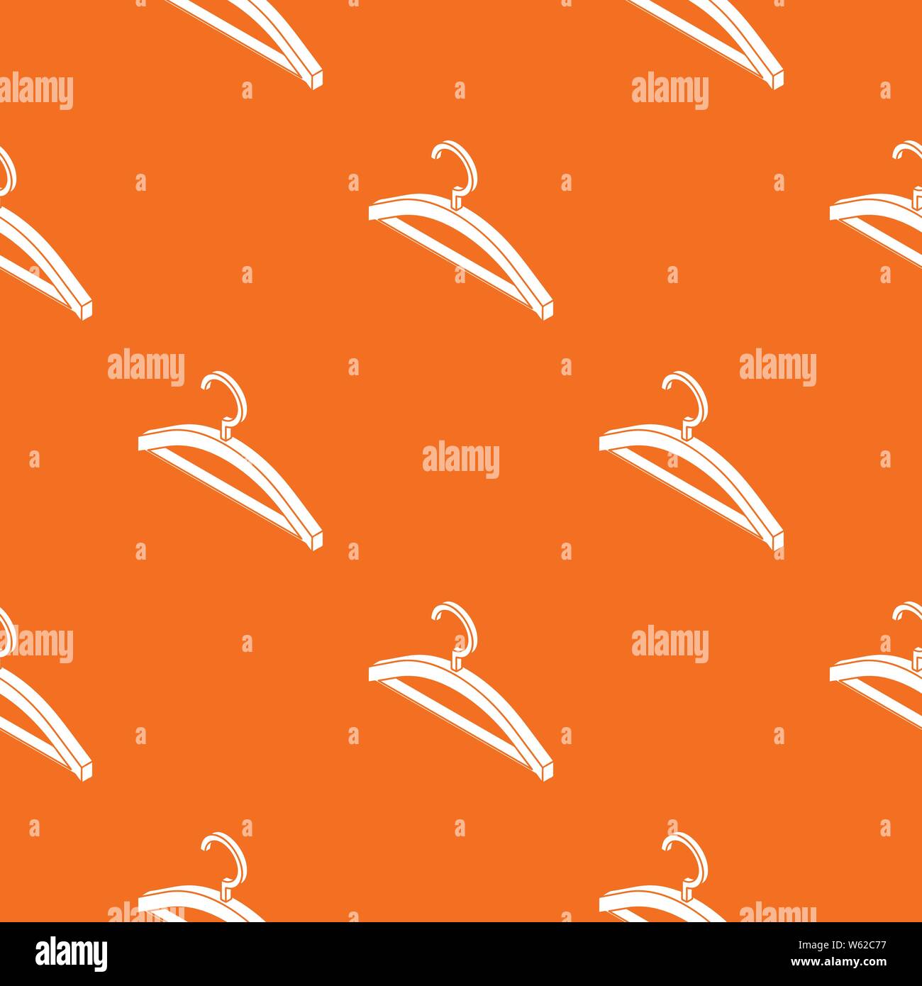 Kleiderbügel Muster Vector Orange Stock Vektor