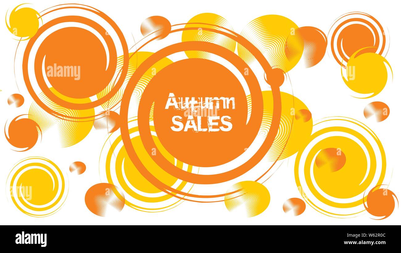 Herbst Sale Hintergrund Layout für Shopping Verkauf oder Promo Poster und frame Packungsbeilage oder Web Banner. Vector Illustration Vorlage. Ad-Konzept Stock Vektor