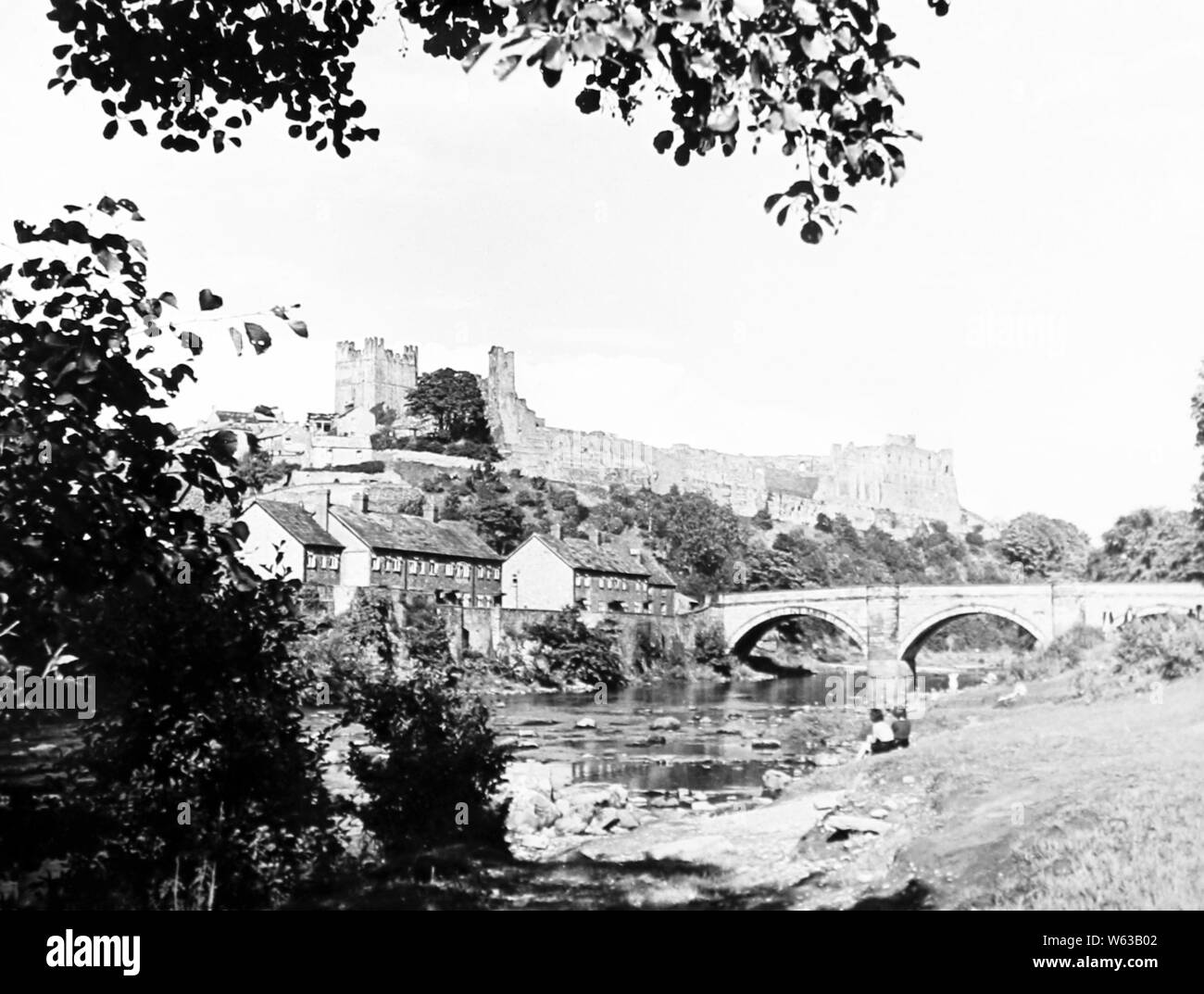 Richmond, Yorkshire in den 1930er Jahren Stockfoto