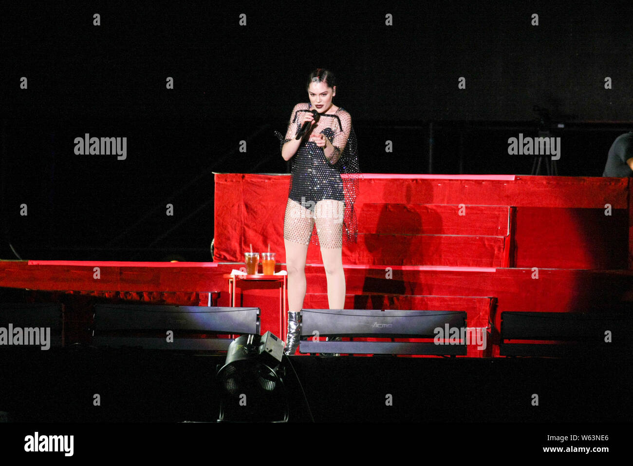 Englische singer-songwriter Jessie J führt auf dem Konzert während ihrer R.O.S.E Tour in Taipei, Taiwan, 20. September 2018. Stockfoto