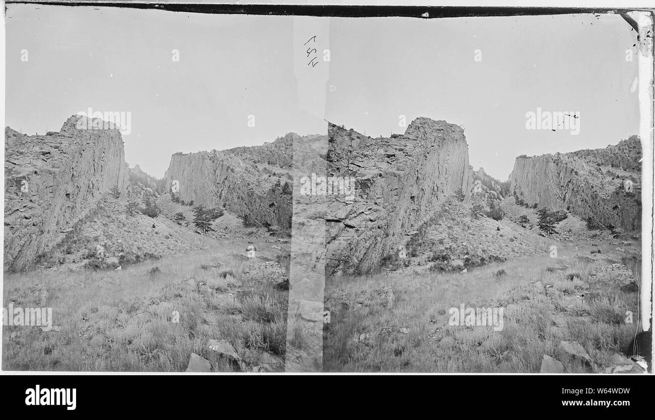 Devil's Slide, Zinnober Berg. Park County, Montana Stockfoto