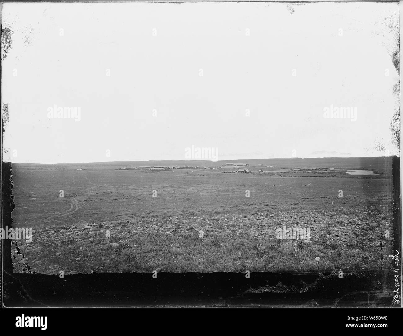 Fort Fetterman, für Wilhelm I. Fetterman, am Fort Phil Kearny Massaker getötet wurden benannt. Im Jahre 1867 gegründet. Es markiert den Übergang von der Powder River (Route nach Montana) und North Platte. Converse County, Wyoming. Stockfoto