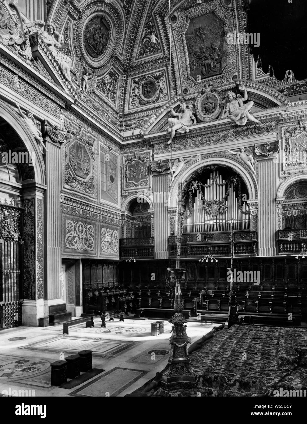 Die Kapelle der Chor der Basilika von San Pietro, 1930 Stockfoto