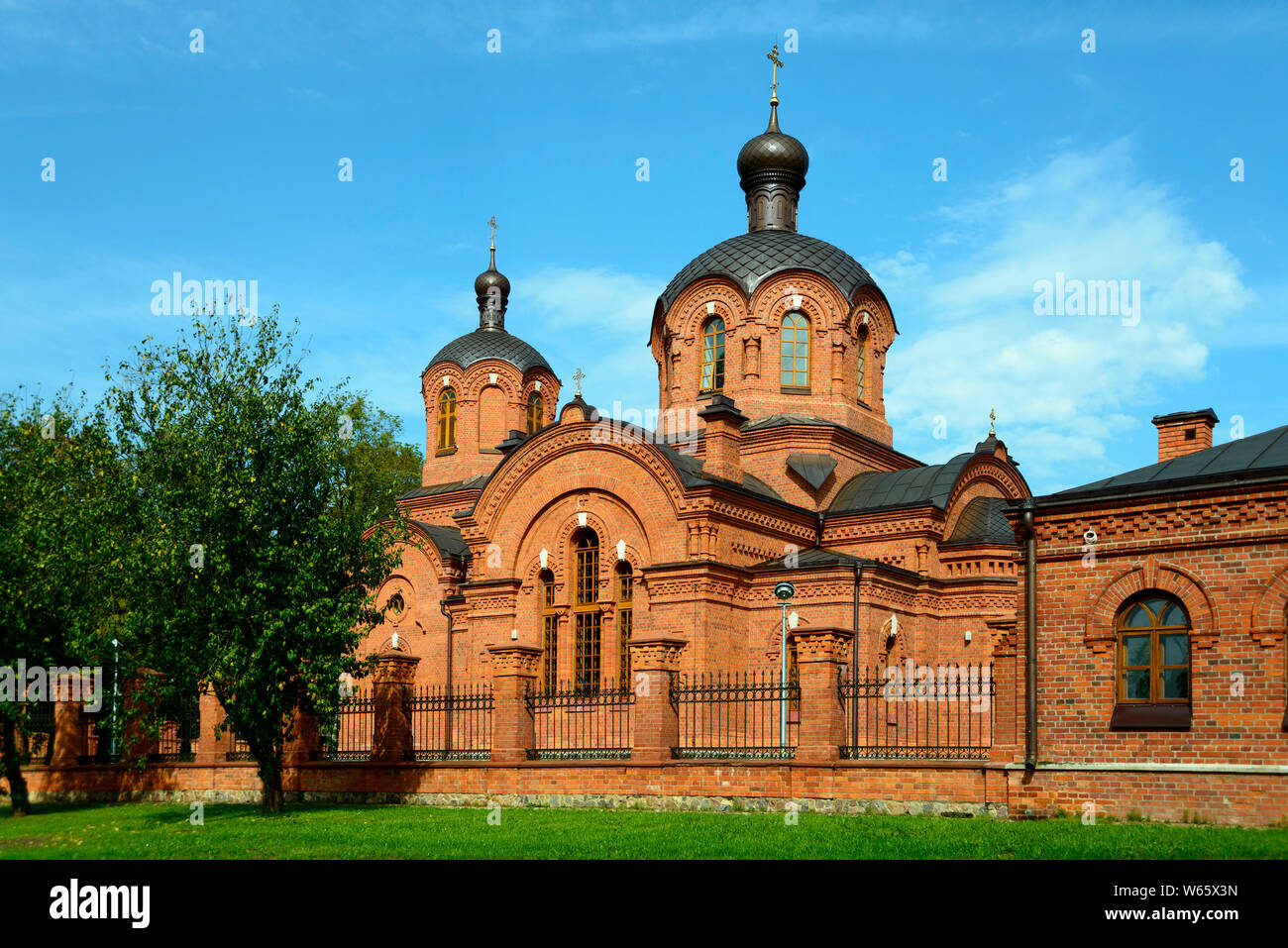 Orthodoxe Kirche St. Nikolaus, Bialowieza, Podlasien, Polen Stockfoto