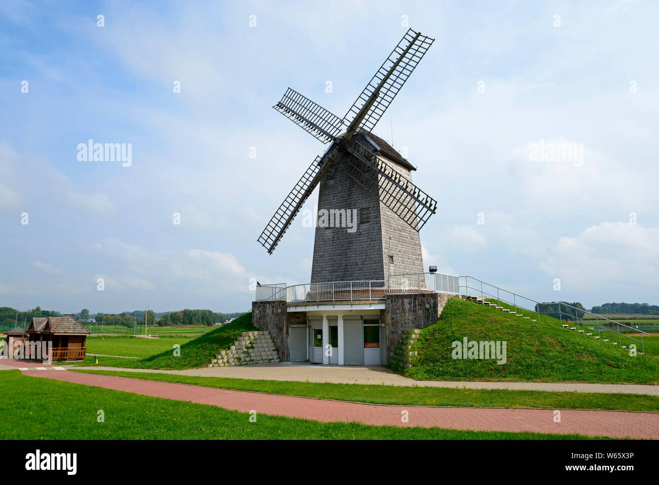 Windmühle, Korycin, Podlasien, Polen Stockfoto