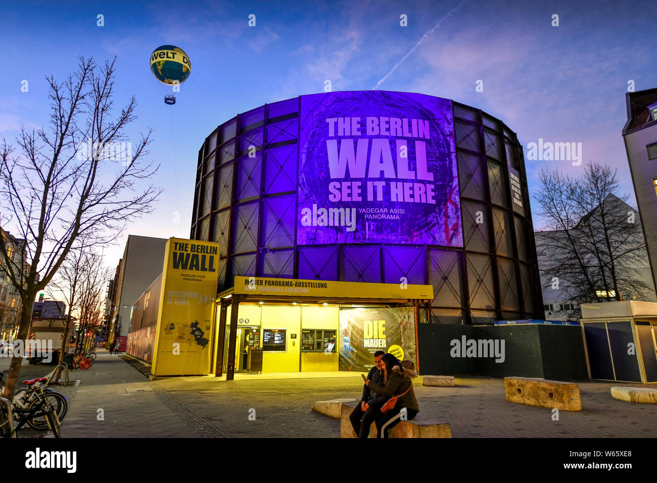 Yadegar Asisi Panorama, Berliner Mauer, Zimmerstraße, Mitte, Berlin, Deutschland Stockfoto