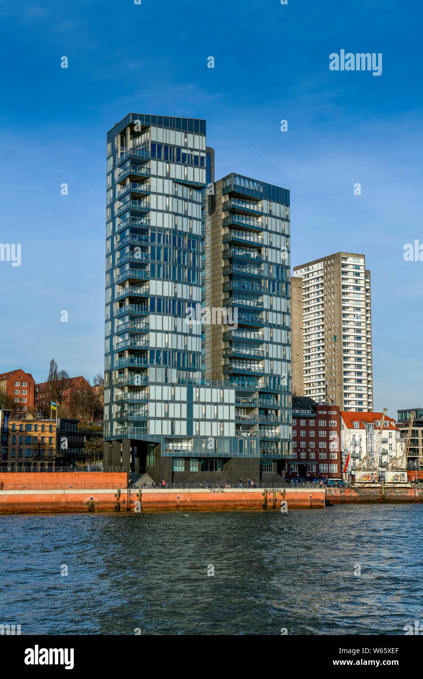 Kristall Turm, Grosse Elbstrasse, Altona, Hamburg Stockfoto