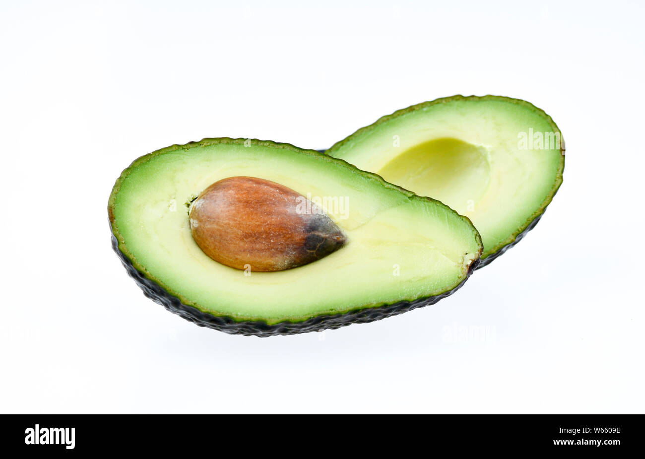 Hass Avocado, Persea americana Stockfoto