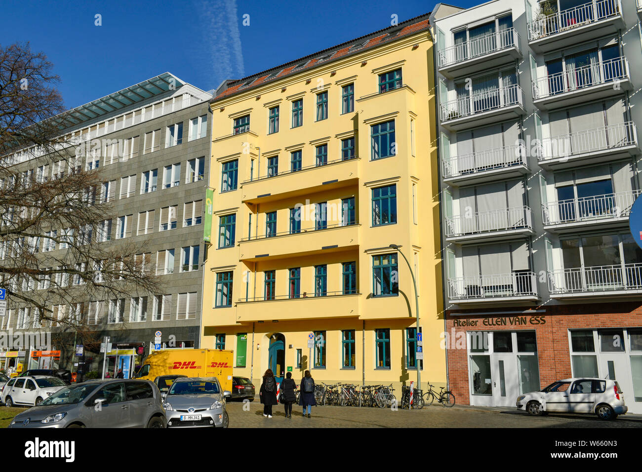 BUENDNIS 90/Die Gruenen, Bundesgeschaeftsstelle, Platz vor dem Neuen Tor, Mitte, Berlin, Deutschland Stockfoto