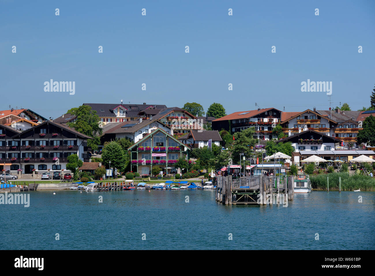 Gstadt, Juli, Chiemsee, Bayern, Deutschland Stockfoto