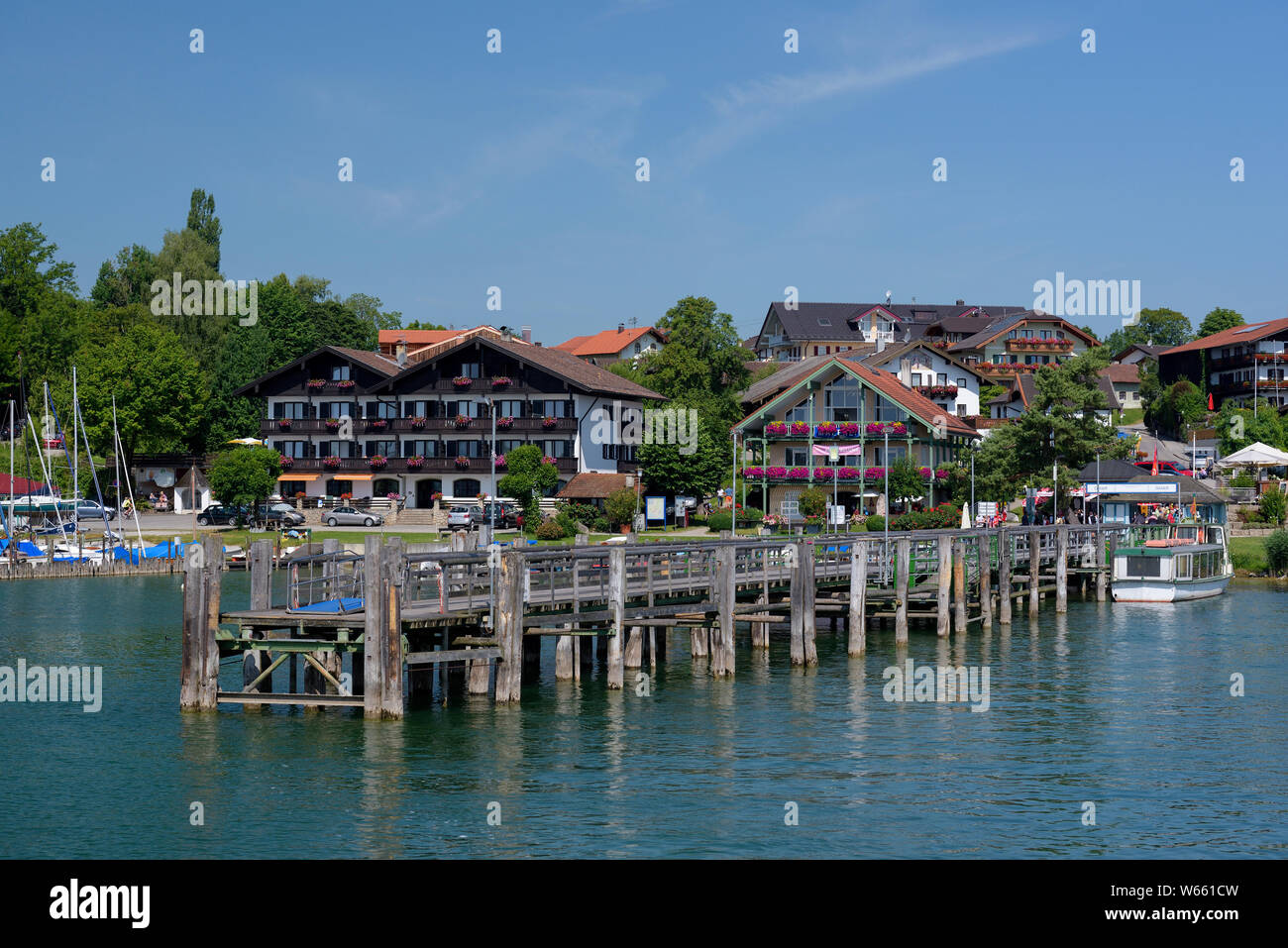 Gstadt, Juli, Chiemsee, Bayern, Deutschland Stockfoto