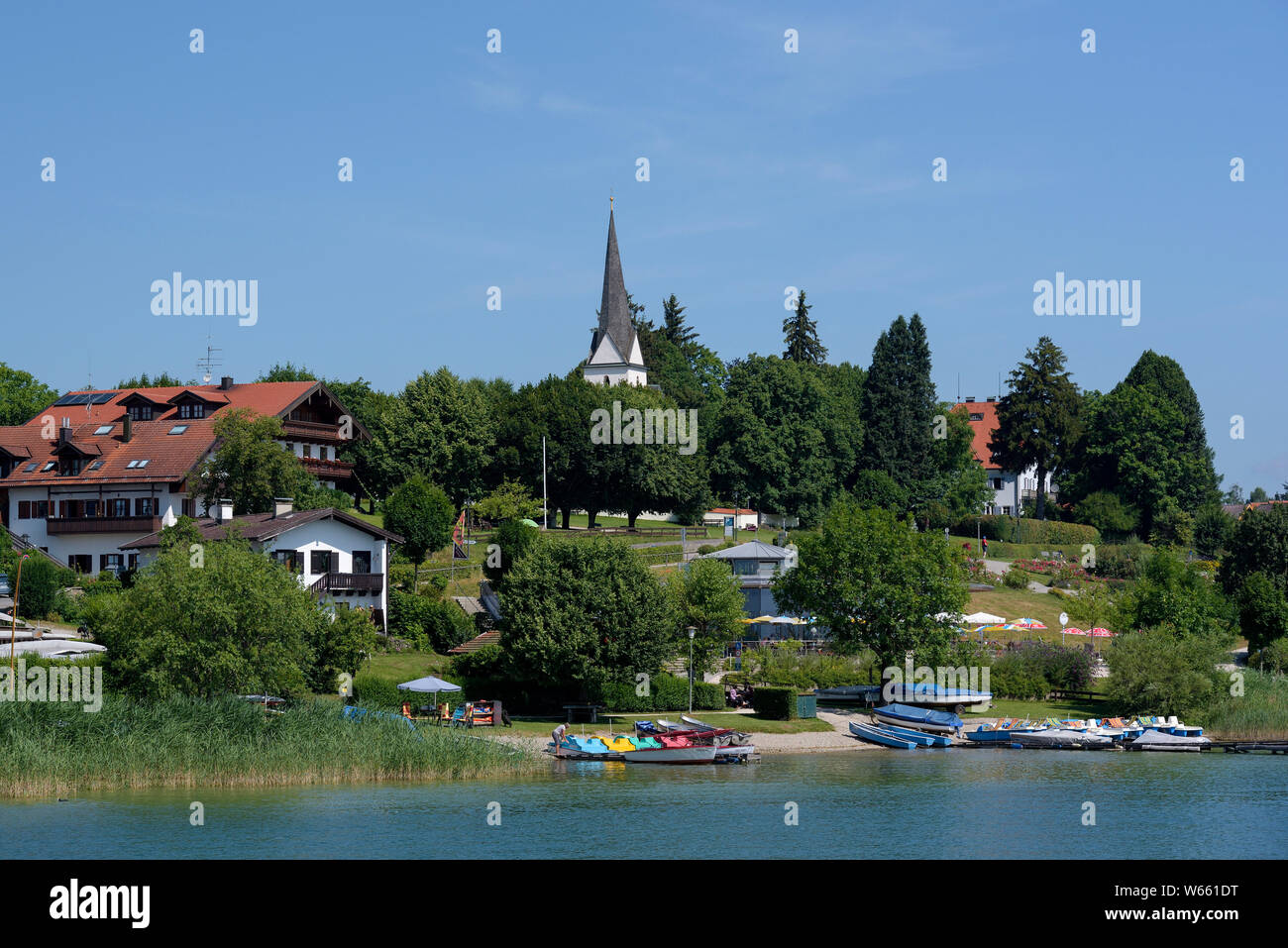 Gstadt, Juli, Chiemsee, Bayern, Deutschland Stockfoto