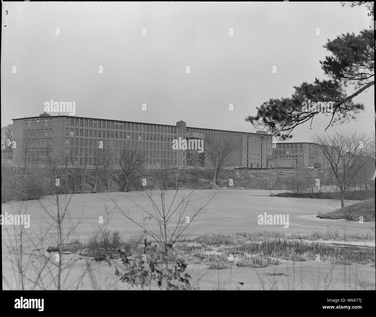 Mt. Holyoke, Massachusetts - Szenen. West Boylston Manufacturing Company. Stockfoto