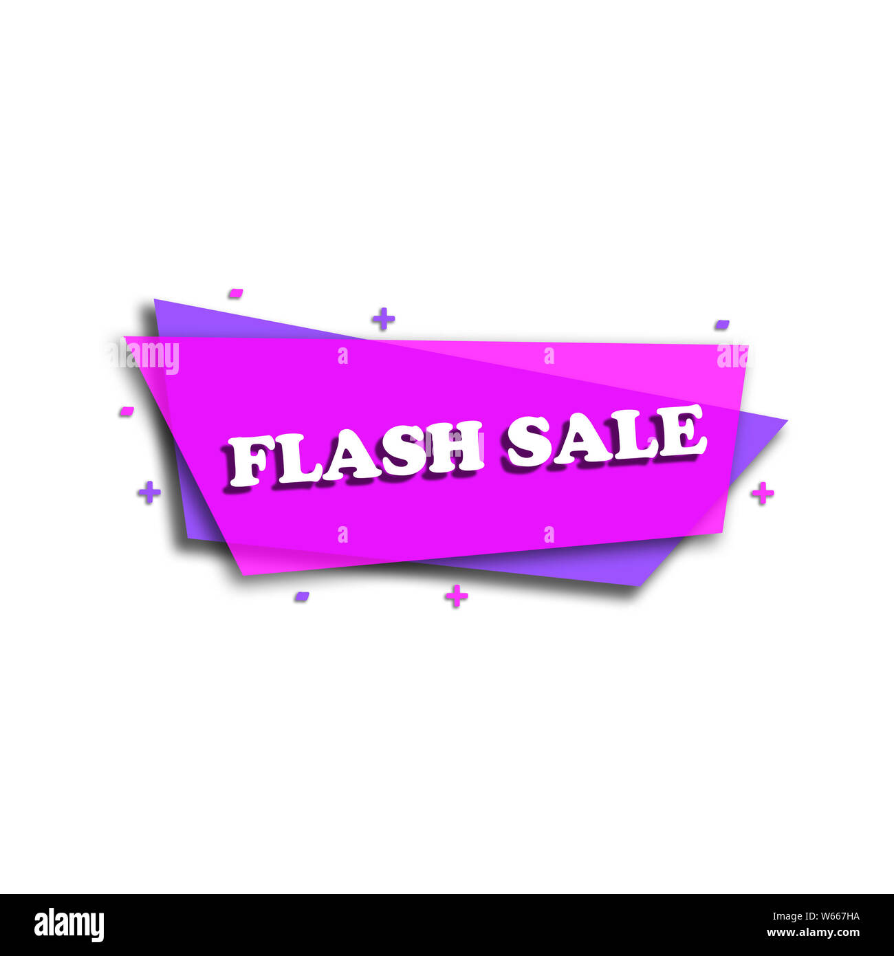 FLASH SALE-PROMOTION LABEL-AUFKLEBER Stockfoto