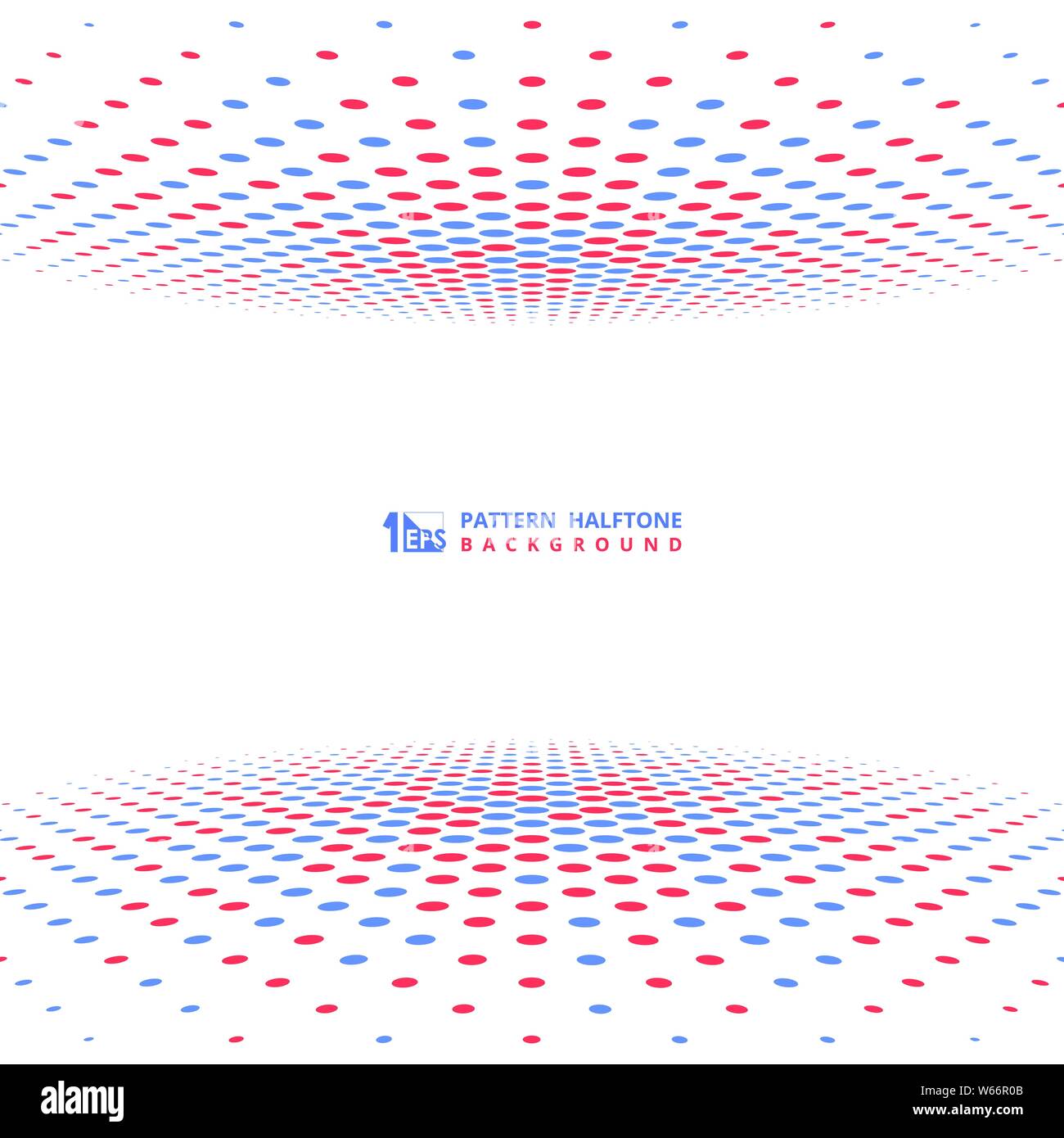 Abstrakte Gegensatz rot blau halftone Cover Design Dekoration. Sie für Ad, Poster, Cover Design, Artwork, Vorlage verwenden können. Abbildung: Vector EPS 10. Stock Vektor