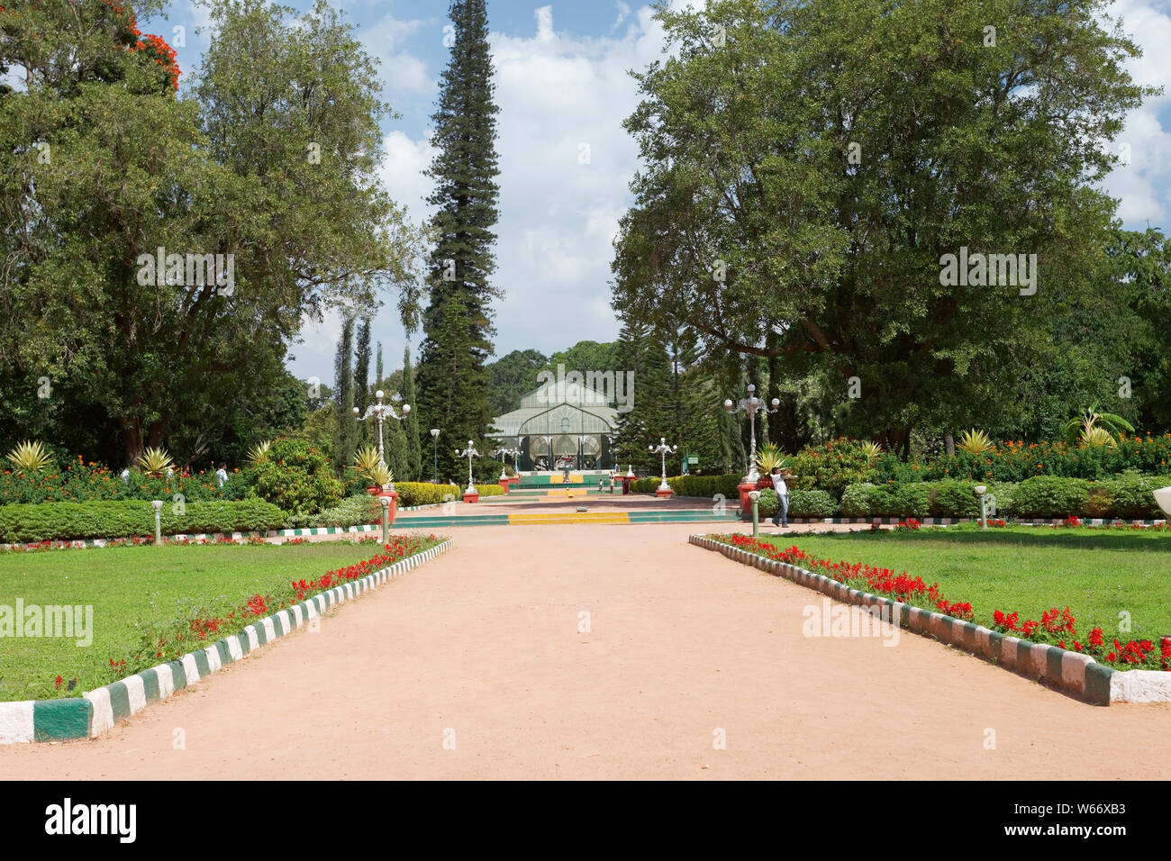 Lalbagh Botanical Garden ist ein alter botanischer Garten in Bangalore, Karnataka, Indien. Stockfoto