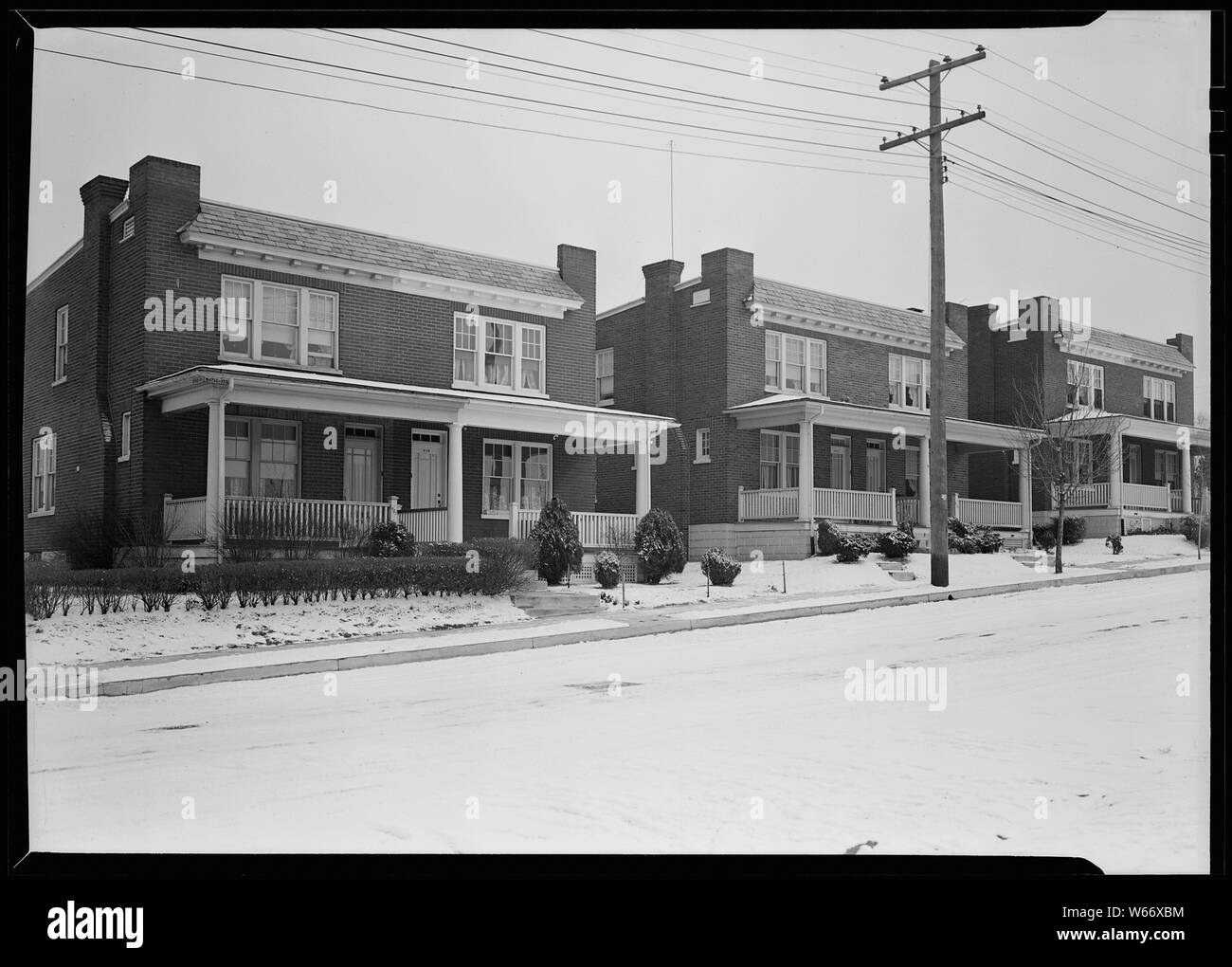 Lancaster, Pennsylvania - Gehäuse. Häuser errichtet von Hamilton Entwicklung Unternehmen ihren Arbeitnehmern, verkauft zu werden. Stockfoto