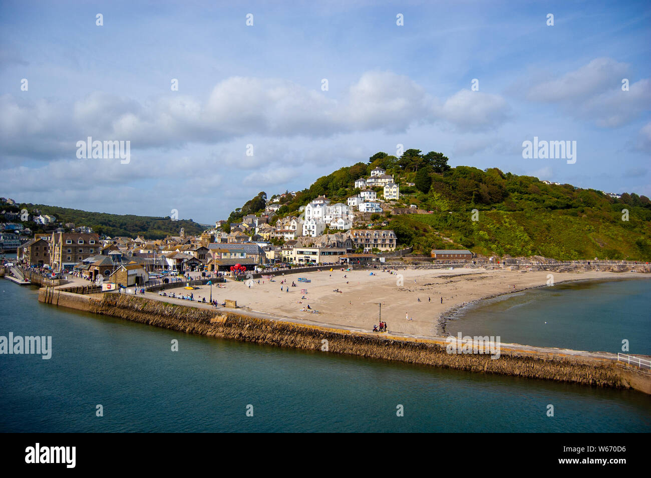 Anzeigen von Polperro, South East Cornwall Stockfoto