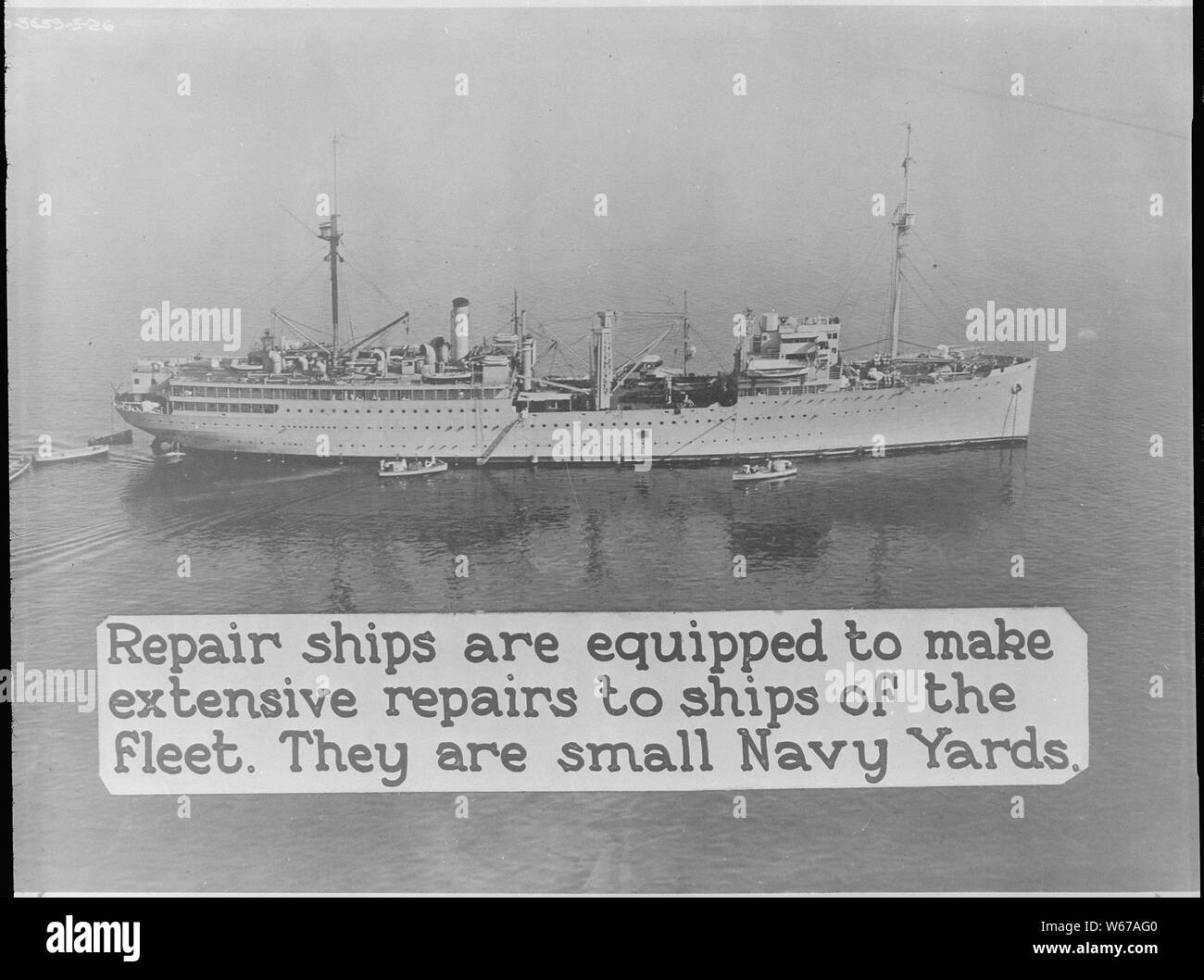 Medusa (AR1). Reparatur Schiff. Antenne, Steuerbord, 03/18/1926 Stockfoto