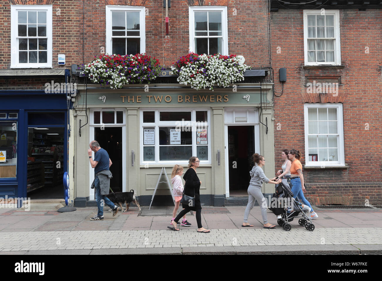 Rochester Kent, Rochester ist eine Stadt und war eine historische Stadt in der Unitary Authority von Medway in Kent, England Stockfoto