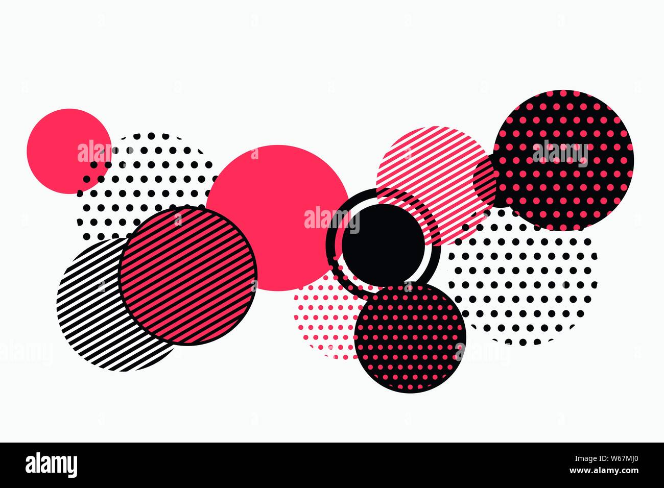 Abstrakte schwarze und rote geometrische Form Muster vektor design. Sie für Ad, Poster, Artwork verwenden können, trendigen Design. Illustration Vector EPS 10. Stock Vektor