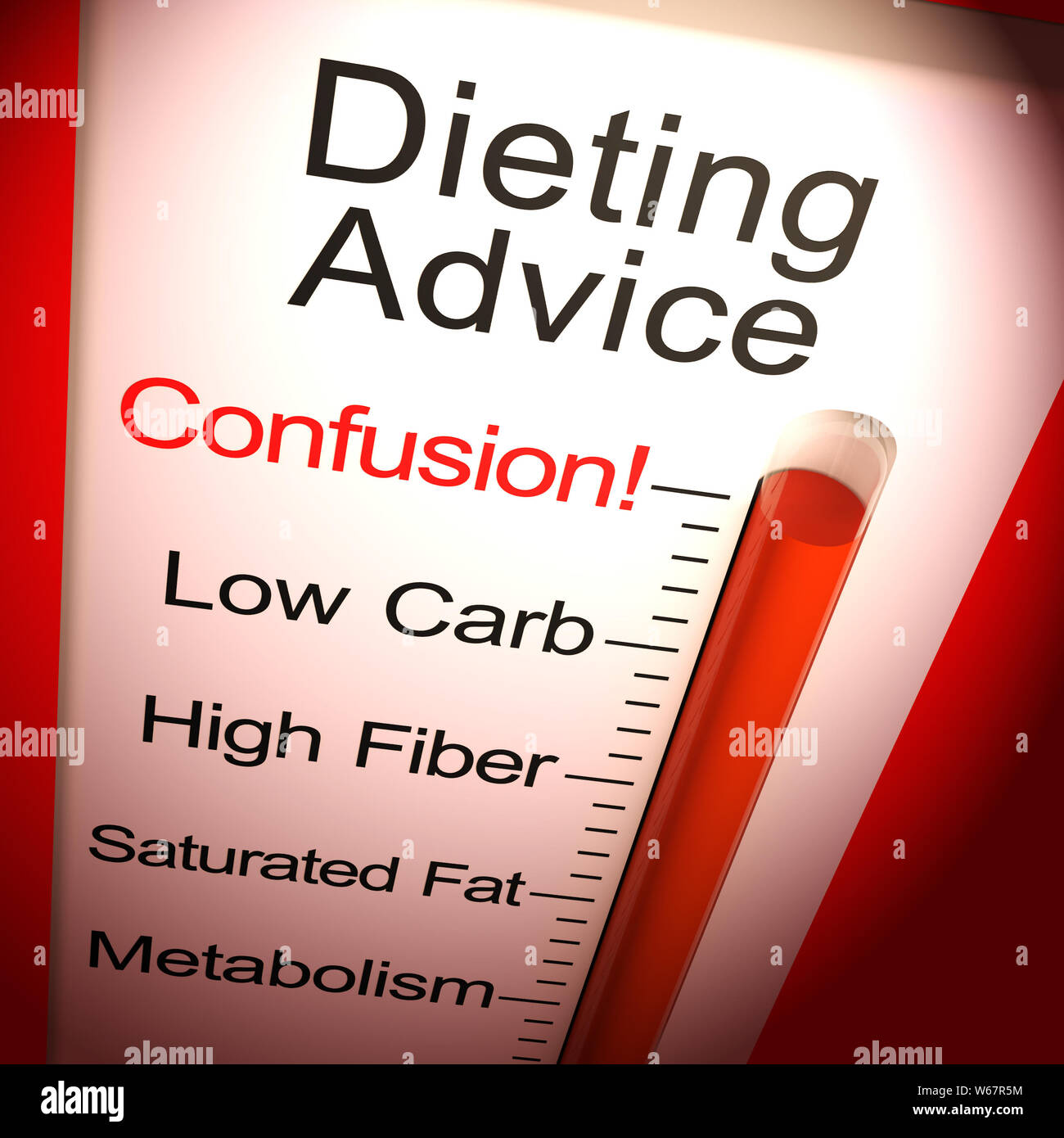 Diät Diät Ratschläge oder Tipps zu helfen, Gewicht zu verlieren. Tricks und Tipps zum Abnehmen - 3 Abbildung d Stockfoto