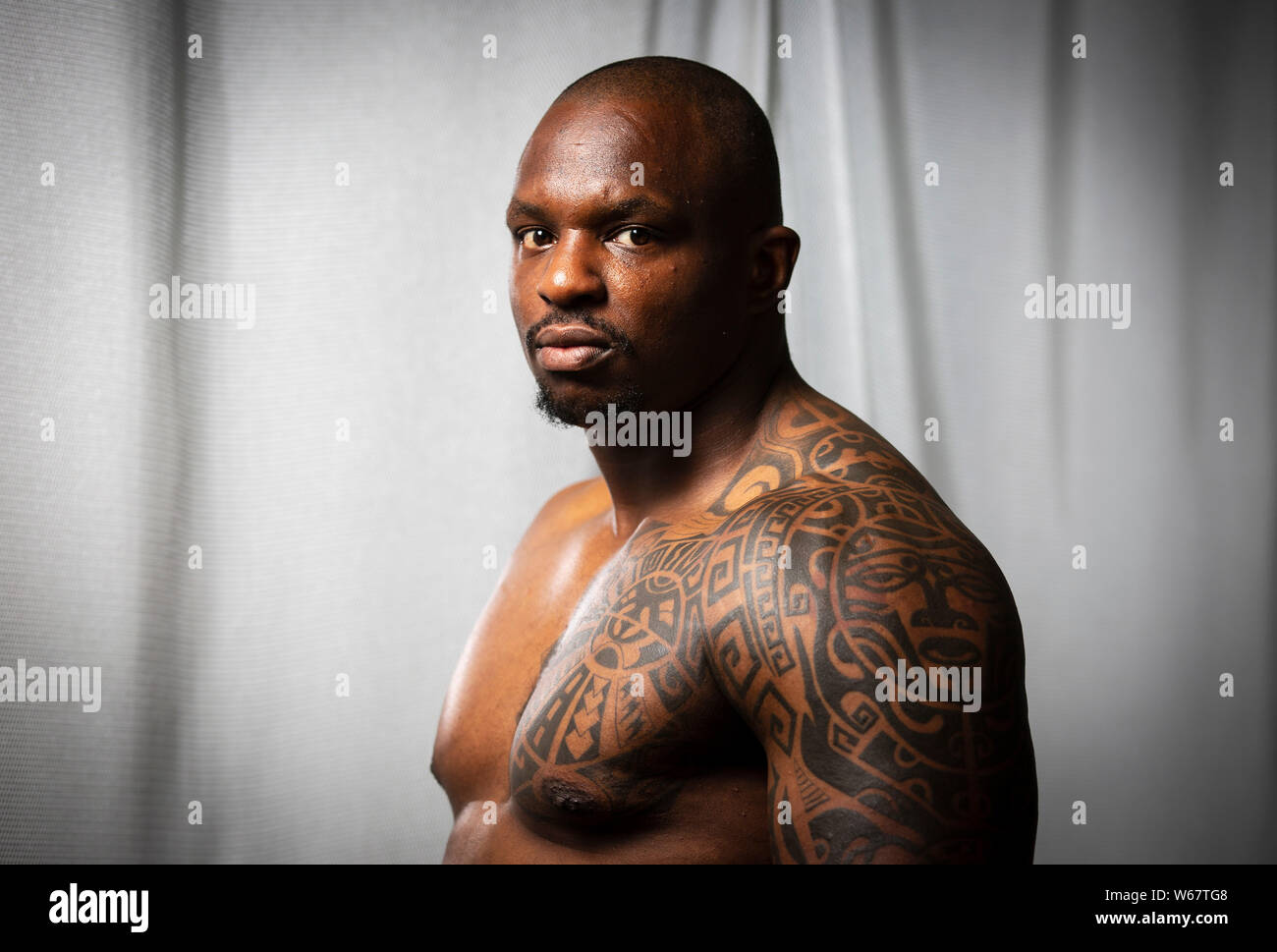 Portrait von Dillian Whyte, UK heavyweight Boxer Stockfoto