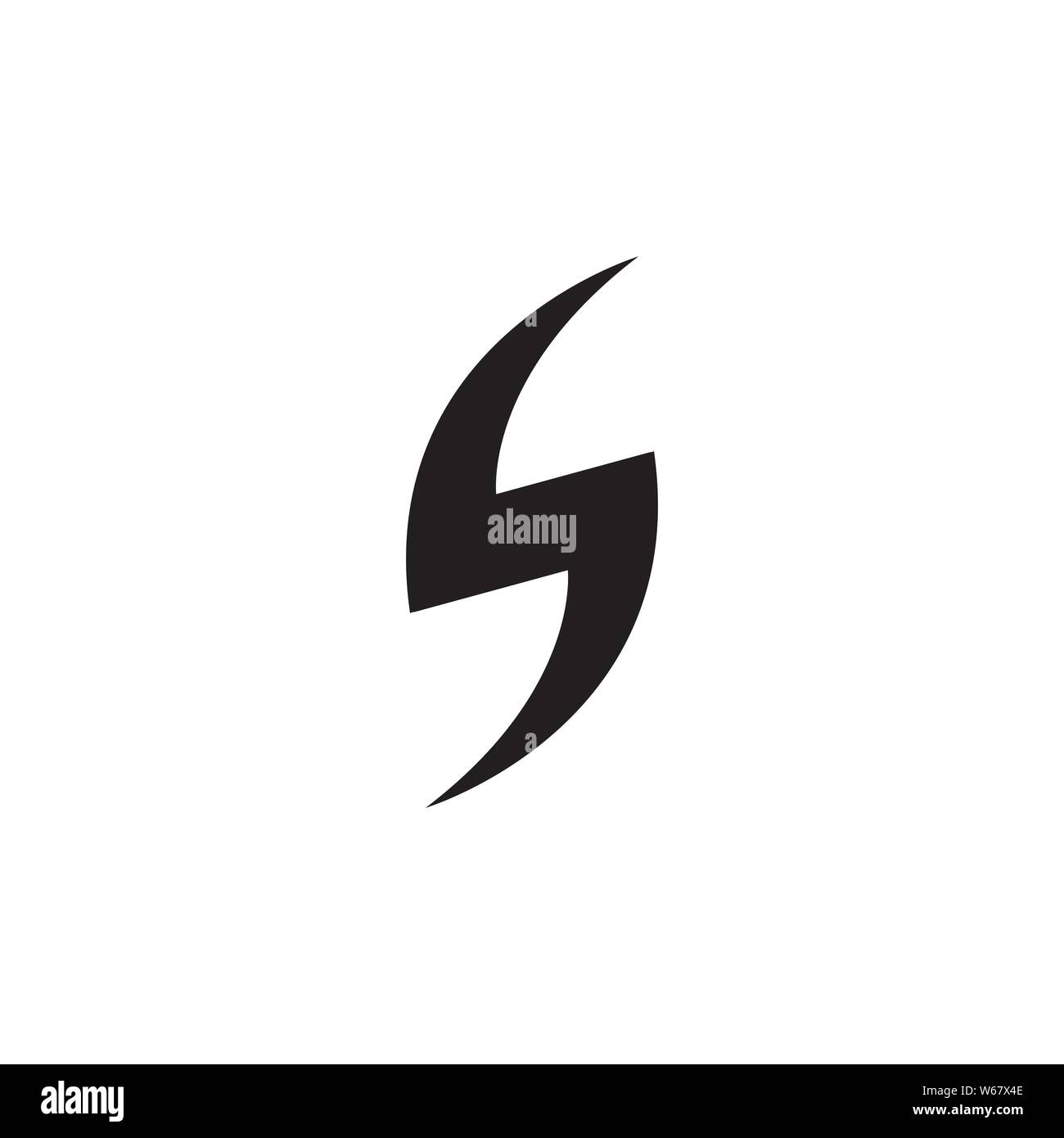 Blitz Flash thunderbolt Symbole Vektoren Stock Vektor