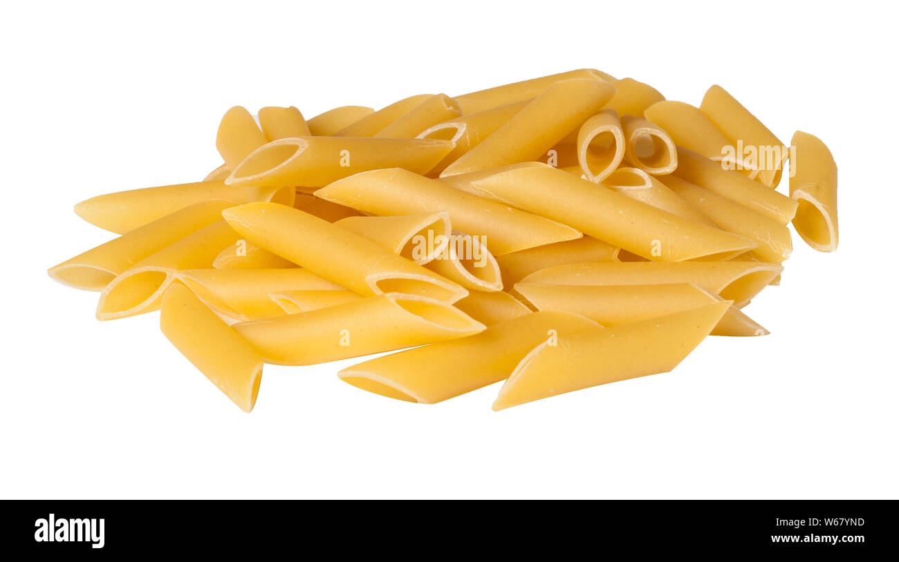 Penne Pasta Stapel Stockfoto