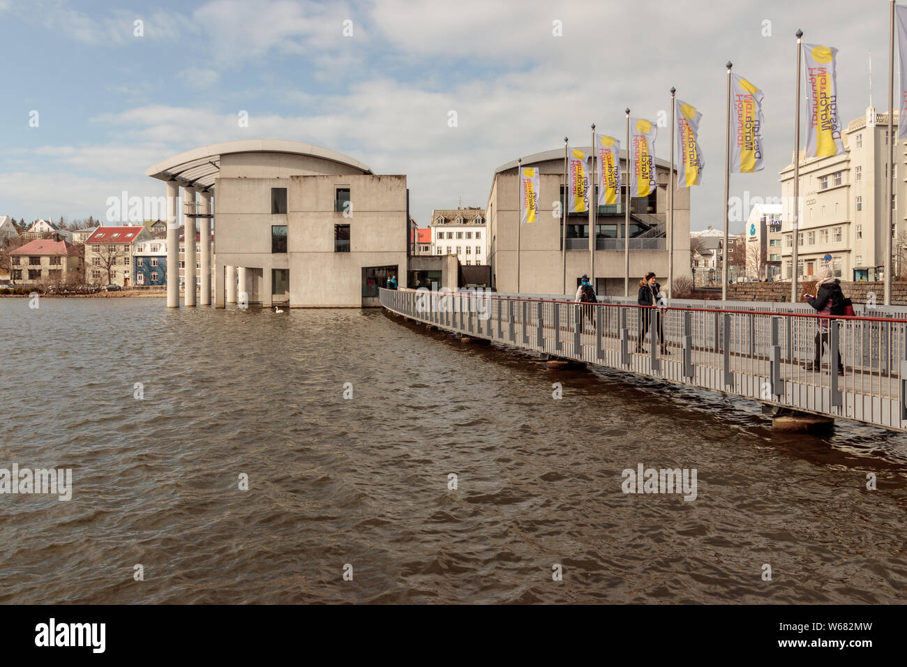 REYKJAVIK, Island Blick auf Reykjavik City Hall Stockfoto