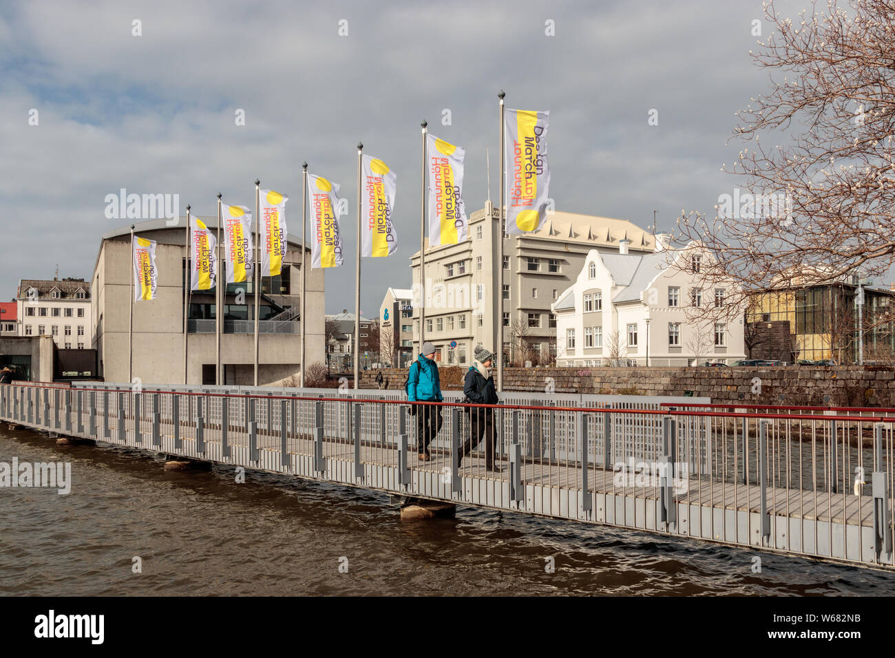 REYKJAVIK, Island Blick auf Reykjavik City Hall Stockfoto