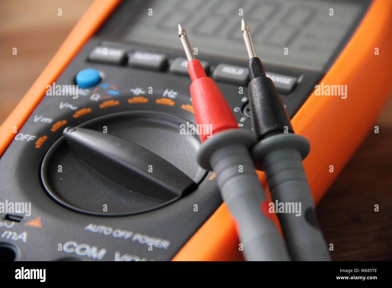Messgerät mit einem Diagramm Stockfoto
