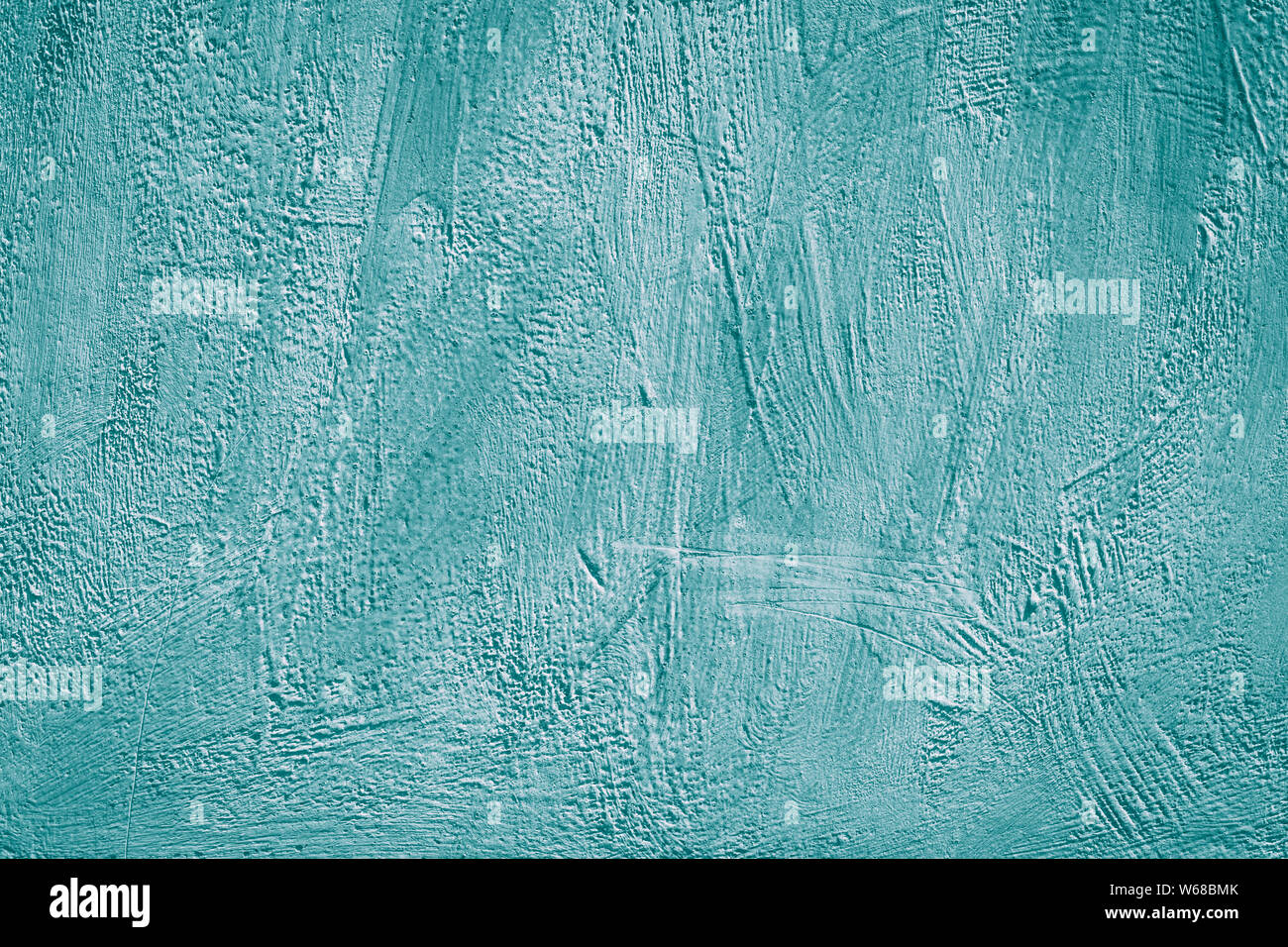 Grüne Zusammenfassung Hintergrund der Betonwand. Blue Zement Textur. Acrylfarbe türkis gestrichene Wand. Muster. Kreative Karte im modernen Stil. Texturierte Stockfoto