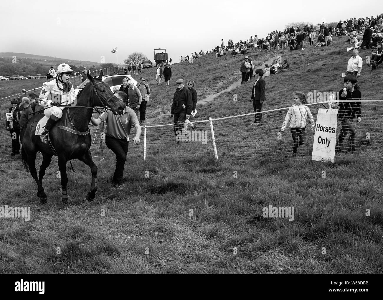 Vier burrow Jagd und Punkt-zu-Pferd Rennen 2019 Stockfoto
