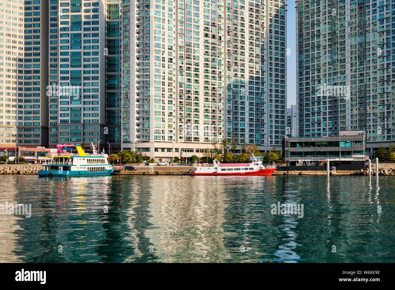 Marine Wolkenkratzer in Busan, Südkorea Stockfoto