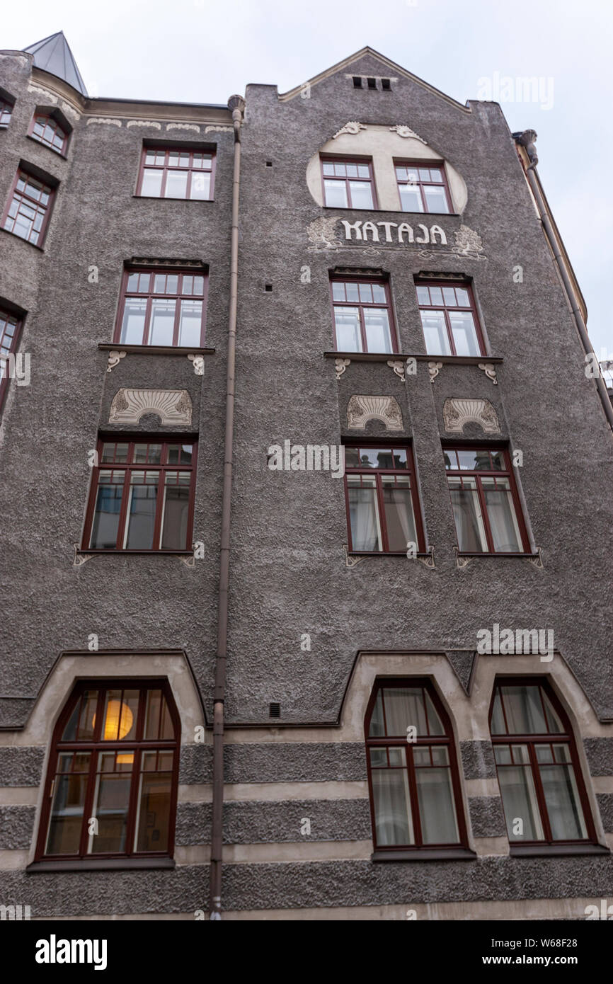 Kataja Apartments, Kruunuvuorenkatu, Jugendstil Architektur von Helsinki, Helsinki, Finnland Stockfoto