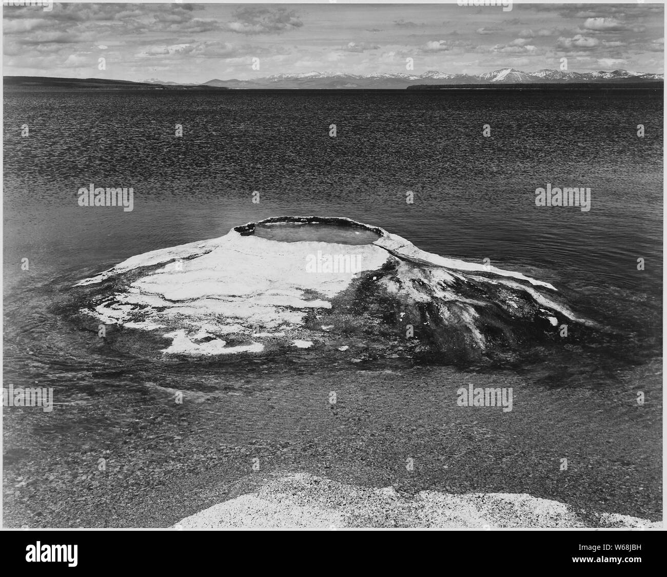 Die Angeln Kegel - Yellowstone Lake, Yellowstone National Park, Wyoming., 1933 - 1942 Stockfoto