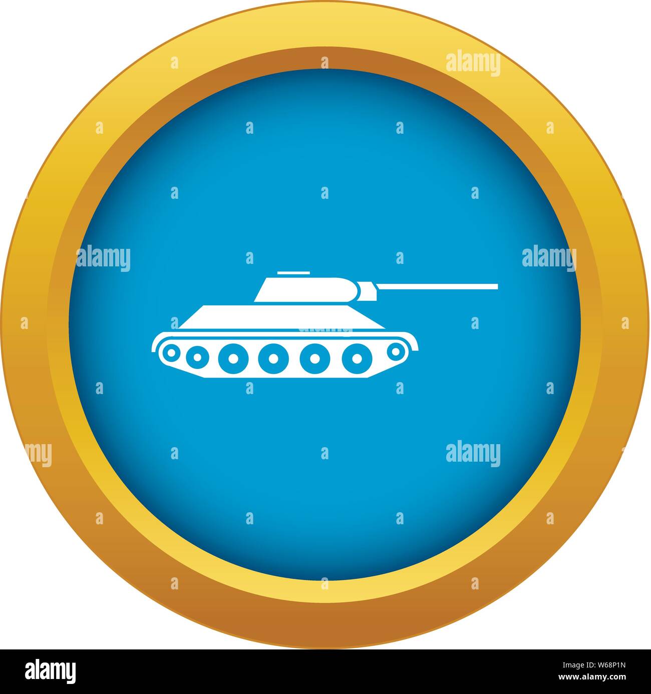 Tank Symbol blau Vector isoliert Stock Vektor