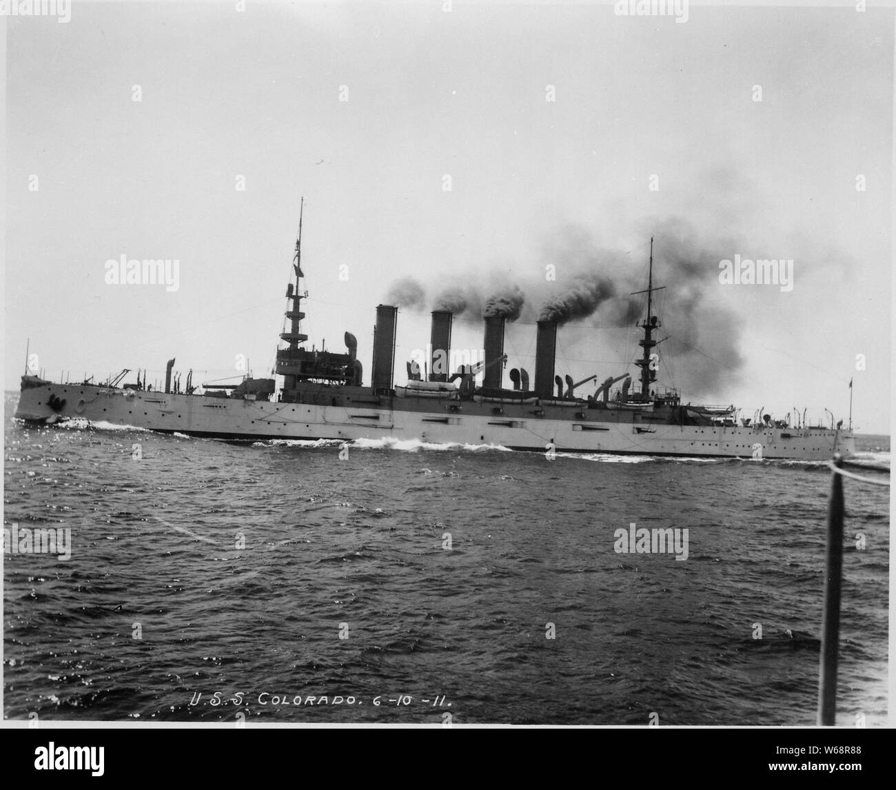 Colorado (1. Klasse cruiser ACR 7) → 9. November 1916 auf USS Pueblo CA 7 umbenannt) Stockfoto