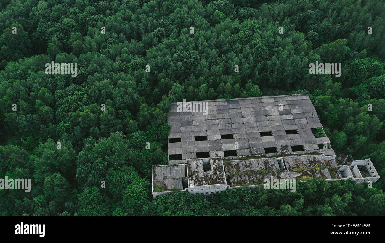 Landschaft von oben Stockfoto